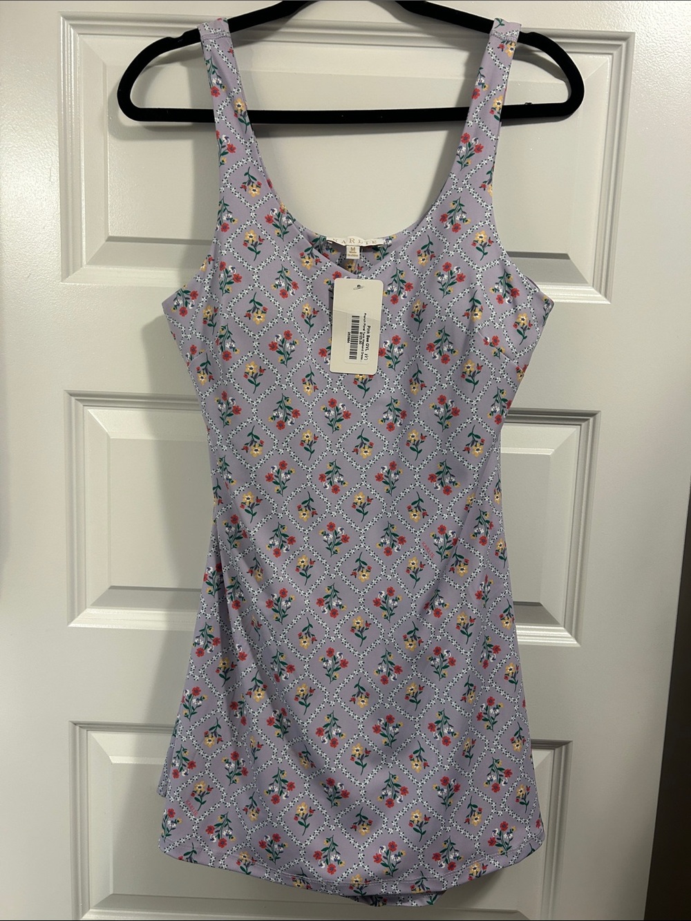 Karlie Lilac Floral Mini Dress